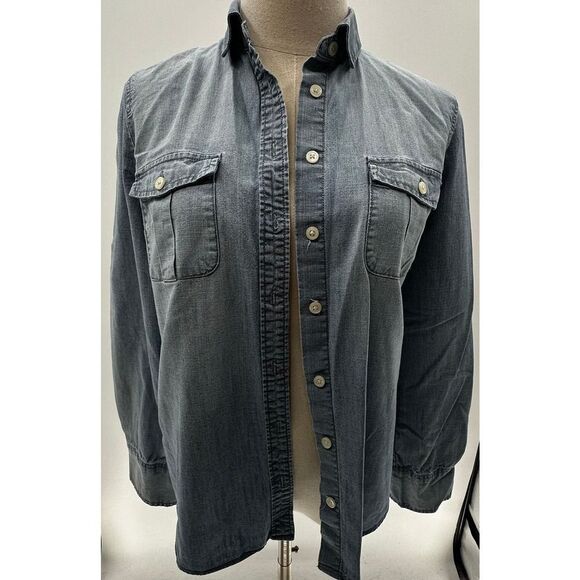 J. Crew Tops - J.Crew Blue Jean Long Sleeve Button Down Shirt- XS